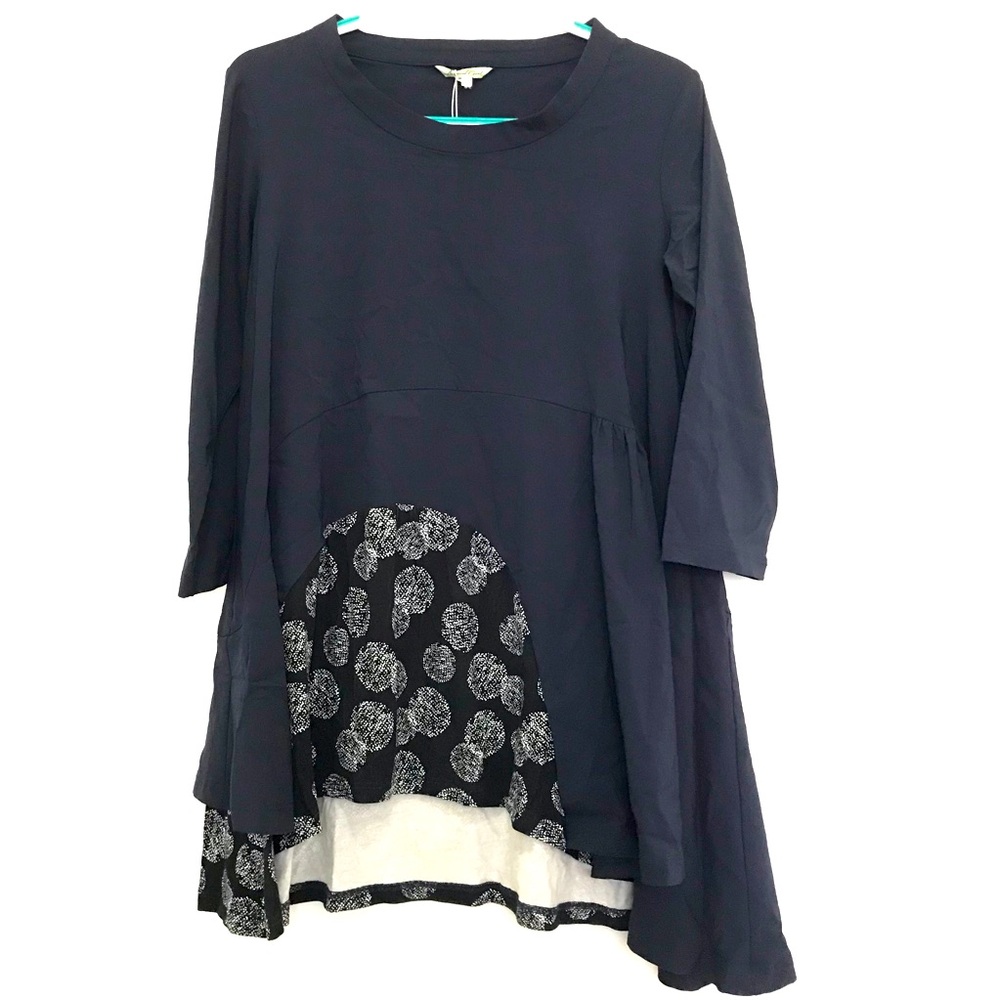 NWT Redwood Court Navy Tunic Size S